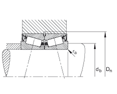 圓錐滾子軸承 JK0S030, 整體圓錐滾子軸承，單側(cè)唇密封，直徑系列 0