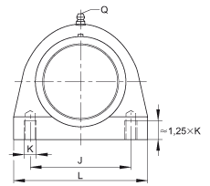 直立式軸承座單元 RSHEY30-TV-VA, 塑料軸承座，內(nèi)圈帶平頭螺釘?shù)耐馇蛎媲蜉S承，耐腐蝕設(shè)計(jì)，R 型密封