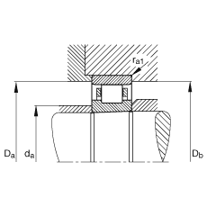 圓柱滾子軸承 N1924-K-M1-SP, 浮動軸承，帶錐孔，錐度 1:12，可分離，帶保持架，減少的徑向內部游隙，加嚴公差