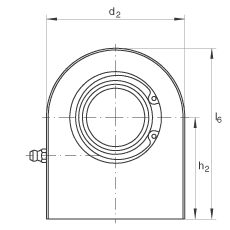 液壓桿端軸承 GF45-DO, 根據(jù) DIN ISO 12 240-4 標(biāo)準(zhǔn)，帶焊接面，需維護(hù)
