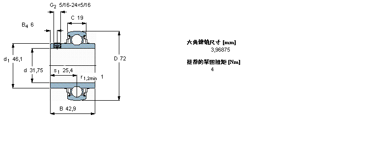 SKF Y-軸承, 用于高溫YAR207-104-2FW/VA201樣本圖片