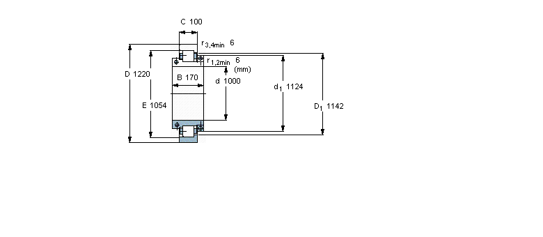 SKF 圓柱滾子軸承, 剖分式單列BCSB320099樣本圖片