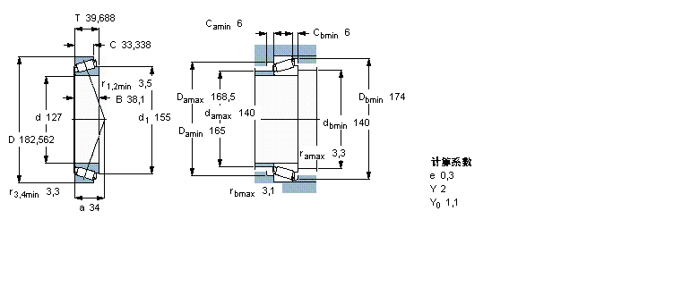 SKF 圓錐滾子軸承, 單列, 英制軸承48290/48220/Q樣本圖片
