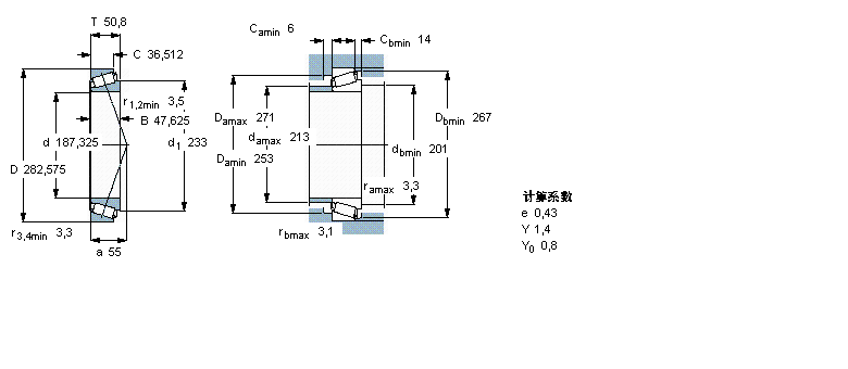 SKF 圓錐滾子軸承, 單列, 英制軸承87737/87111樣本圖片