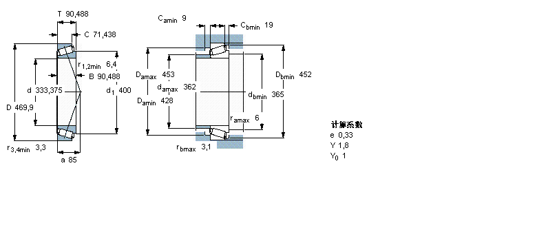 SKF 圓錐滾子軸承, 單列, 英制軸承HM261049/010樣本圖片