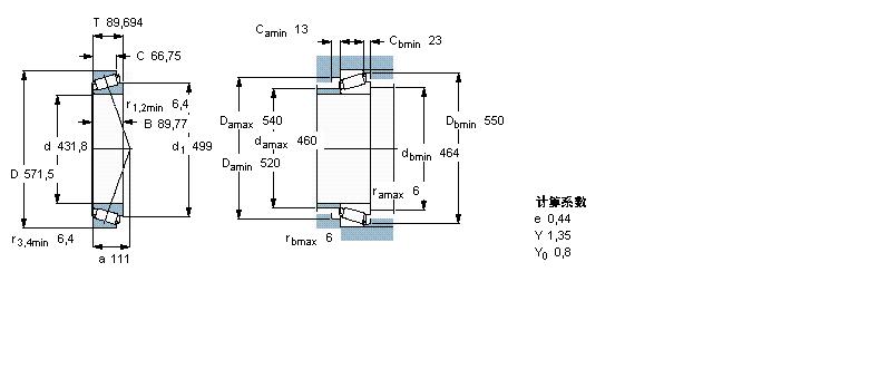 SKF 圓錐滾子軸承, 單列, 英制軸承BT1B328284/HA1樣本圖片