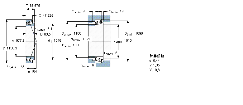 SKF 圓錐滾子軸承, 單列, 英制軸承LL687949/910樣本圖片