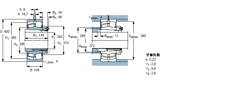 SKF 球面滾子軸承, 帶緊定套的23052CCK/W33+OH3052H樣本圖片