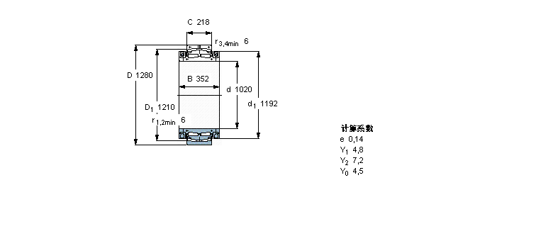 SKF 球面滾子軸承, 剖分式BS2-8001樣本圖片