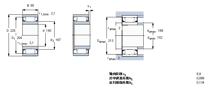 SKF CARB圓環(huán)滾子軸承, 圓柱型內孔,密封C4128-2CS5V樣本圖片