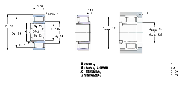 SKF CARB圓環(huán)滾子軸承, 帶退卸套的, 滿C4024K30V+AH24024樣本圖片