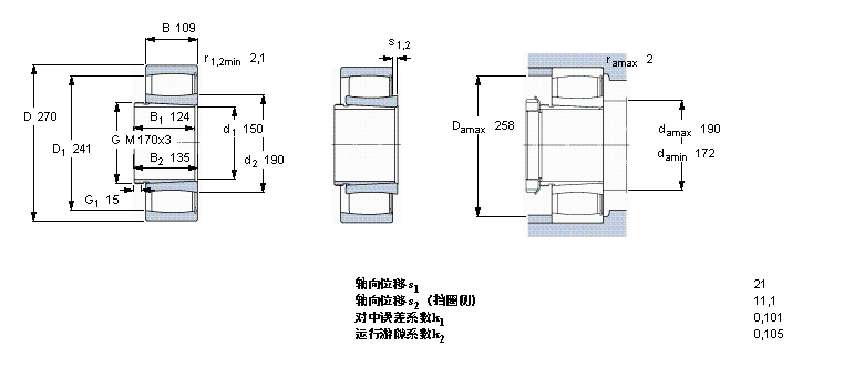 SKF CARB圓環(huán)滾子軸承, 帶退卸套的, 滿C4132K30V+AH24132樣本圖片