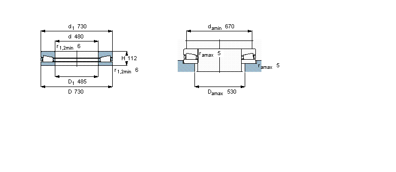 SKF 圓錐滾子推力軸承, 單向350998樣本圖片