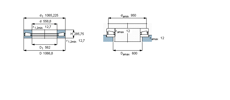 SKF 圓錐滾子推力軸承, 單向BFSB353285/HA4樣本圖片