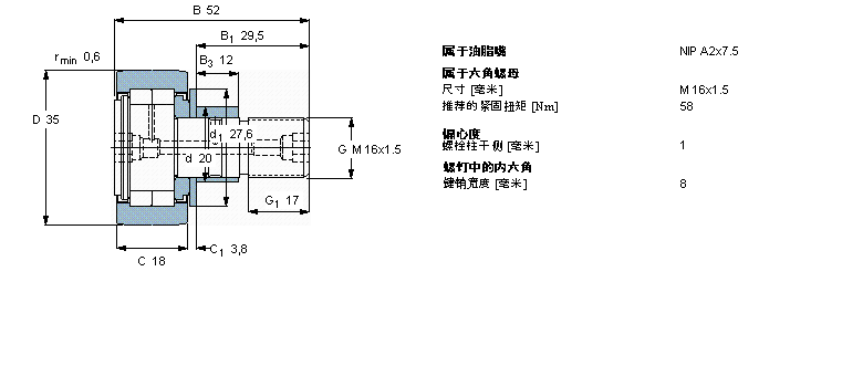 SKF 凸輪從動(dòng)件NUKRE35A樣本圖片
