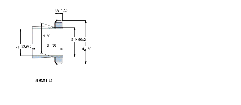 SKF 用于英制軸的緊定套HS212樣本圖片