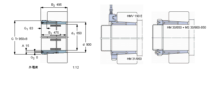 SKF 退卸套AOH31/900樣本圖片
