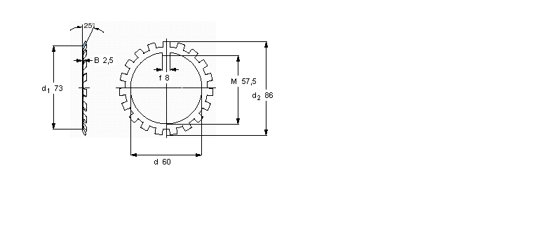 SKF MB(L)鎖定墊圈MB12A樣本圖片
