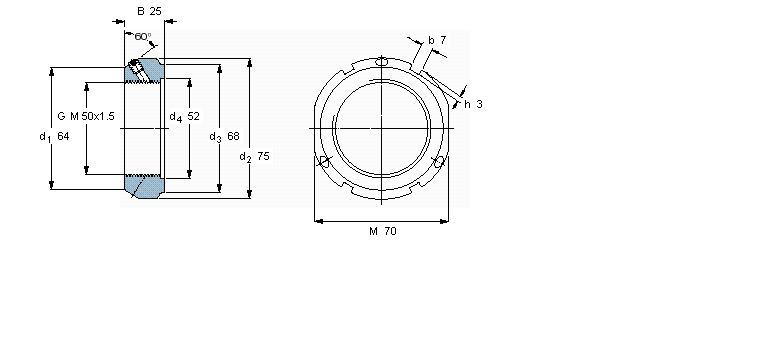 SKF 帶鎖緊銷(xiāo)的KMT精密鎖緊定螺母KMT10樣本圖片
