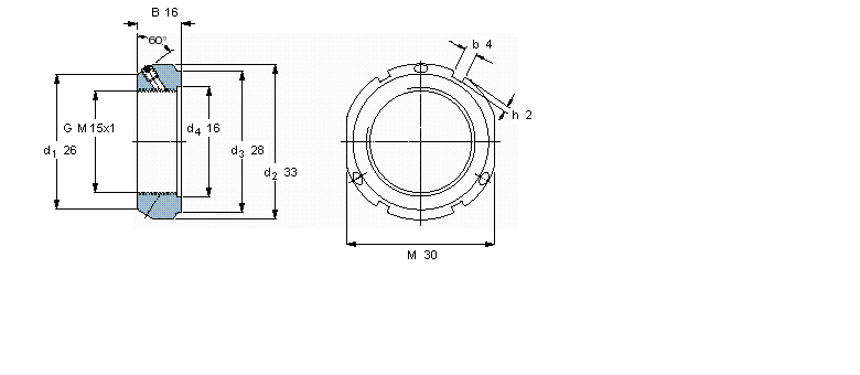 SKF 帶鎖緊銷的KMT精密鎖緊定螺母KMT2樣本圖片