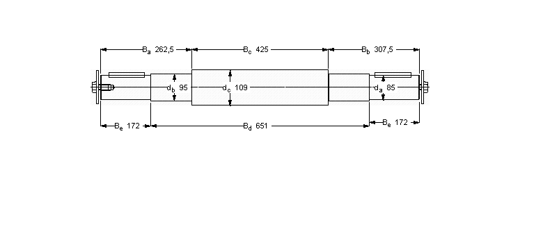 SKF 雙軸承單元, 用PDRJ單元的軸VJ-PDRJ319樣本圖片