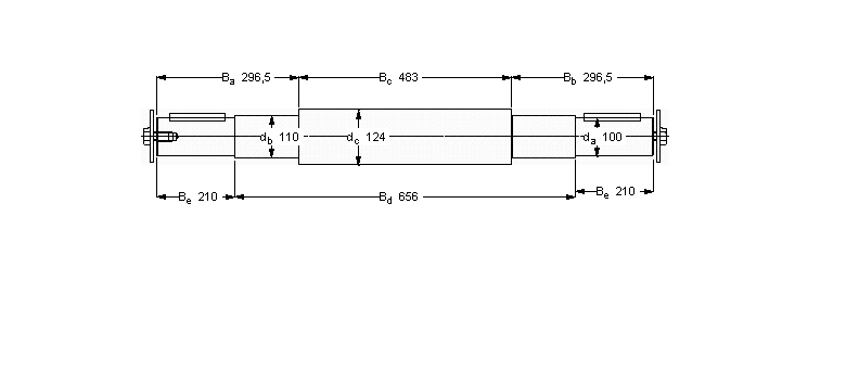 SKF 雙軸承單元, 用PDNB單元的軸VJ-PDNB222樣本圖片