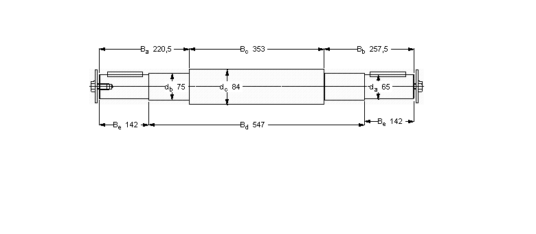 SKF 雙軸承單元, 用PDRJ單元的軸VJ-PDRJ315樣本圖片