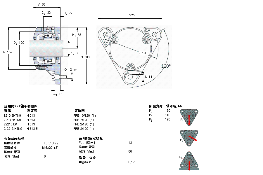 SKF 法蘭式軸承座, FNL 用于緊定套安裝軸承FNL513B樣本圖片