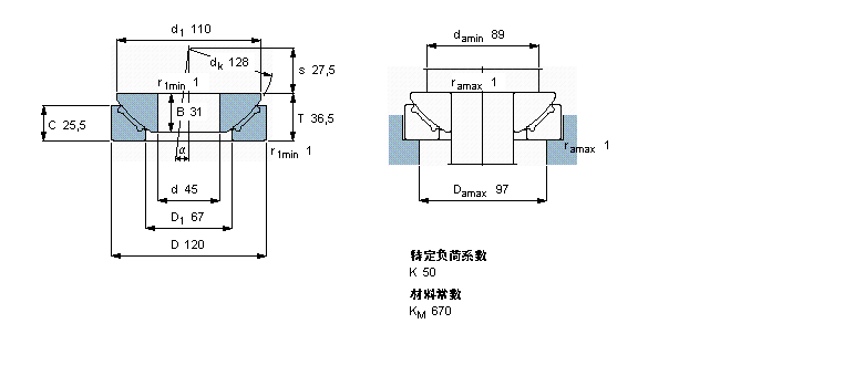 SKF 免維護(hù)球面滑動推力軸承GX45F樣本圖片