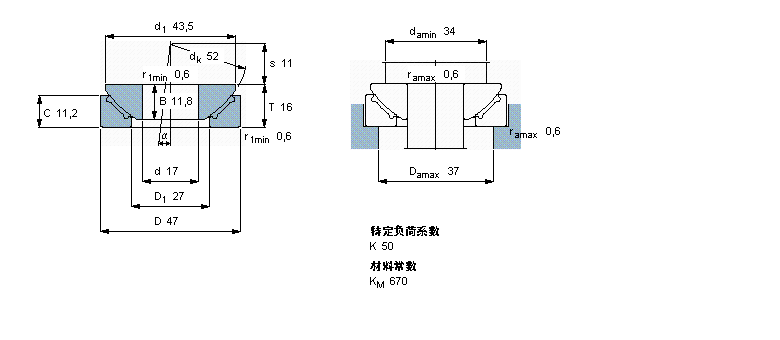 SKF 免維護(hù)球面滑動推力軸承GX17F樣本圖片